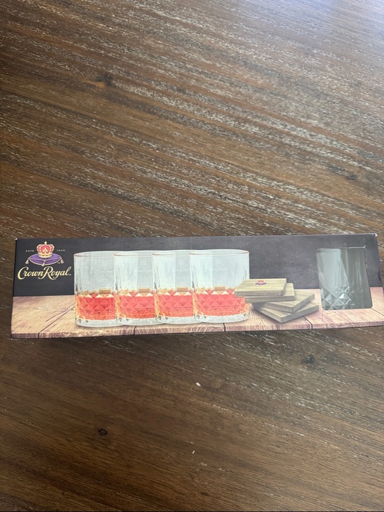 crown royal Other - Crown Royal Whiskey Glasses and Coasters Set
